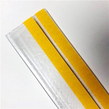 Lot de 50 porte-prix fabriqués à partir de matériaux recyclés avec 2 autocollants de 1 mètre pour étiquettes de 39 mm. Couleur t