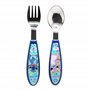 Set de 2 couverts pour enfants en acier inoxydable composé d'une fourchette et d'une cuillère Stitch