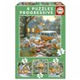 Puzzle Educa Lapin 12 Pièces 16 Pièces 20 Pièces 25 Pièces (4 Unités)