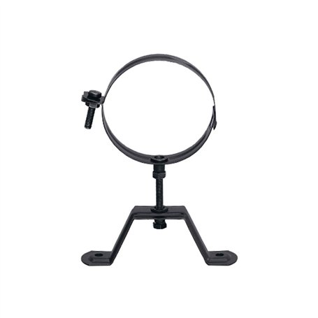 Collier de serrage mural réglable émaillé noir 850 °C - Ø80 mm pour conduites de cheminées de poêles et cheminées à granulés