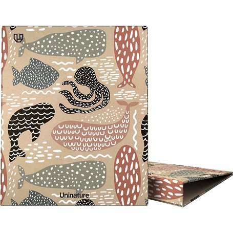 Unipapel Classeur à anneaux A4 écologique en carton et papier 100% recyclé