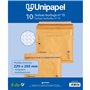 Unipapel Lot de 10 enveloppes rembourrées en kraft avec papier bulle intérieur