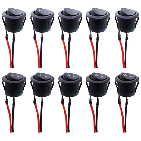 RUNCCI-YUN Interrupteur à Bascule Rond