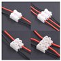 RUNCCI-YUN 60 pcs2P CH2 + 3P CH3 rapide connecteur de fil de câble，CH2 Connecteur Ressort，Bornes de Connexion automatique，Bornie