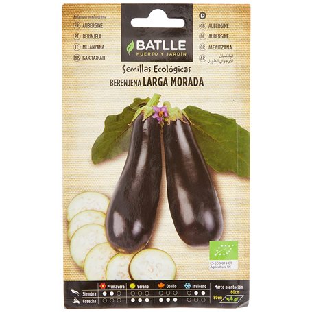 Graines Bio de Batlle - Aubergine Longue Violet (0