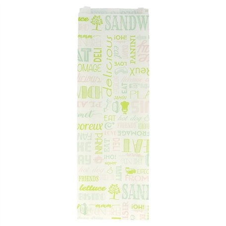 Garcia de pou Sacs Baguettte Garni "Parole" 34 G/M2 12+4X35 Cm Blanc Parch.Ingraissable - 500 unités