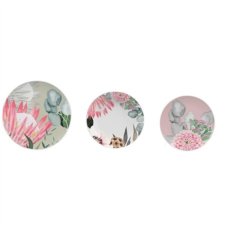 DKD Home Decor Ensemble de Assiettes