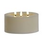 Bougie LED Home ESPRIT Beige 15 x 15 x 7 cm (AA)