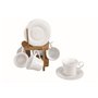 Ensemble de tasses à café Home ESPRIT Blanc Bambou Porcelaine 200 ml