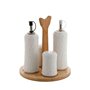 Huilier Home ESPRIT Blanc Bambou Porcelaine