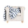 Couverture Home ESPRIT Bleu Gris Rayures
