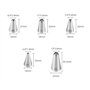 DUORUI Lot de 5 Douilles à Pâtisserie Embouts de Glaçage en Acier Inoxydable Réutilisable pour Décoration Gâteaux Forme de Feuil