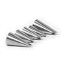 DUORUI Lot de 5 Douilles à Pâtisserie Embouts de Glaçage en Acier Inoxydable Réutilisable pour Décoration Gâteaux Forme de Feuil