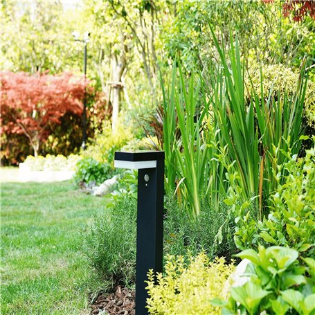 Borne Solaire Extérieure Venus Led à Détecteur de Mouvement - Eclairage Exterieur Solaire Puissant 600 lumens - Hauteur 70 Cm -