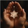 Pendantif de collier Merkaba en quartz blanc