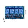 ARCELI Module de relais 4 canaux 5V avec carte d'extension de protection de coupleur optique