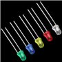 ARCELI 100 PCS Haute Performance Cinq Couleur LED Ampoule Haute Puissance 2Pin Lampes À Diode Émissives Super Bright 3 MM Kit As