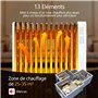 Aigostar Radiateur à Bain d'huile 2500W,13 Eléments.Chauffage Electrique,3 Modes, Minuterie 24h,Protection Contre la Surchauffe.