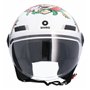 Casque moto Jet ECE homologué La Betty Blanc Taille M (57/58) Casque de moto pour homme Casque femme