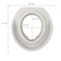 Rehausseur WC, Rehausseur toilettes, Sans Couvercle, Hauteur 11 cm, Blanc