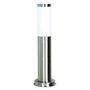 Dopo Lighting-potelet eclairage exterieur ABREGO H.45cm-borne eclairage exterieur-IP44 acier inoxydable E27 11W-lampadaire exter
