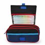 office box Colorline Trousse triple design avec grands compartiments intérieurs avec fermeture éclair individuelle, multicolore,