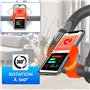 Support Telephone Velo Appartement Home Trainer Tapis de Course Universel Convient aux Smartphones jusqu'a 7,6" Orange
