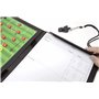 WISEPLAYERFC Tableau Tactique Football-Dossier de Tactiques Magnétique pour Entraîneurs de Football avec Poche Intégrée