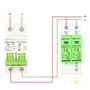 DEWIN Dispositif de Protection Contre les Surtensions, Parafoudre Photovoltaïque 2P 40kA Dispositif de Protection Contre les Sur