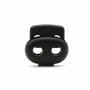 DOJA Barcelona | Arret de Cordon | Pack 10 | Stop Cordon 2 Trous | Largeur 25mm | en Plastique | Serre Cordon Oval Noir | pour C