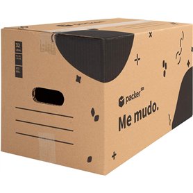 packer PRO Lot de 10 Boîtes en Carton pour Déménagement et Rangement avec Poignées