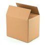 Lot de 20 boîtes en carton avec rabats fabriqués en carton ondulé à deux vagues pour emballage ou transport de haute protection.