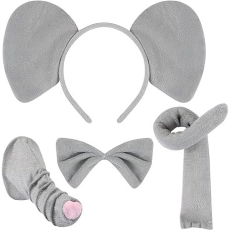 Fartoni Déguisement Éléphant Enfant ou Adulte avec Diadème