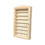 Grande vitrine pour collection de dés à coudre. Dimensions (largeur x profondeur x hauteur) : 30 x 6
