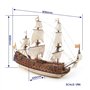 OCCRE Maquette de Bateau en Bois San Felipe