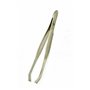 Pince à épiler professionnelle, pointe crabe, 9 cm, acier carbone Solingen, finition métallisée dorée