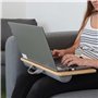 PEPE Mobility - Support pour Ordinateur Portable pour Lit et Canapé, Plateau en Bambou, Souple avec Coussin, Rembourré en Bois
