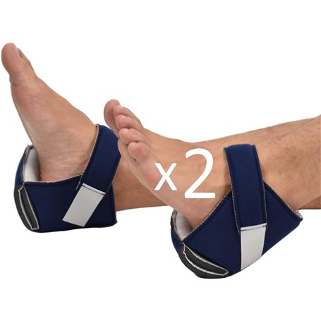 OrtoPrime PACK 2 Talonnette Anti-escarres Confort - Protège-talons et coudières anti-escarres - Talonnières anti-escarres pour l