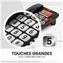 SPC Comfort Volume Pro – Téléphone Fixe Senior avec Grandes Touches, Sonnerie très élevée et écran éclairé | Amplificateur d’App