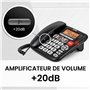 SPC Comfort Volume Pro – Téléphone Fixe Senior avec Grandes Touches, Sonnerie très élevée et écran éclairé | Amplificateur d’App