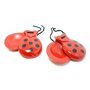 Castagnettes Rouges avec bout noir