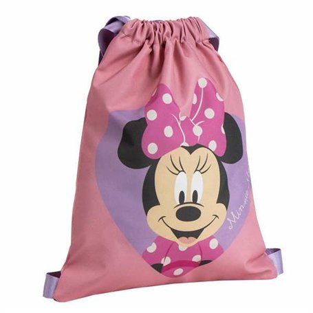 Sac à dos serré par des ficelles Minnie Mouse Rose 27 x 33 cm