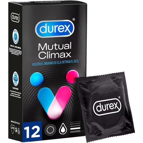 Durex 40024 Préservatifs Mutual Climax Boîte de 12 Transparent