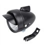 Phare de vélo en métal Vintage LED Super léger Phare de vélo avec visière Nuit équitation Phare Avant de sécurité pour vélo équi