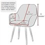 Fashionapple Couverture De Chaise/Housse De Chaise Salle A Manger Housse De Chaise Extensible 6 Pieces Scandinave Housse De Chai