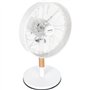 Ventilateur de bureau - SENCOR - SFE 3080WH - 3 vitesses - Oscillation 80° - Design métal et bois