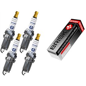 Brisk Iridium Premium+ Plus P4 1622 Lot de 4 bougies d'allumage
