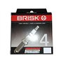 Brisk Iridium Premium+ Plus P4 1622 Lot de 4 bougies d'allumage