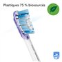 Philips Sonicare Lot de 4 têtes de brosses à dents électriques soniques G3 Premium Gum Care pour la santé des dents et des genci