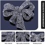 Sprießen Vintage Femmes Rhinestone Broche, Black Brooch Bow Brooch Pin, Bijoux De Mode, Accessoires Du VêTement, Style éLéGant C